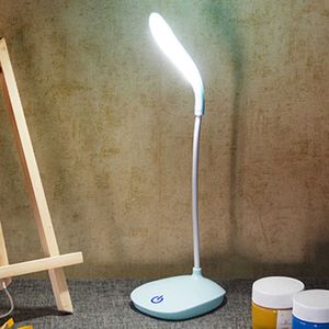 Desk Lamps Modern LED Reading Light Eyes Protection Children Kids Reading Desk Table Lamp Touch Dimmable USB Rechargeable Bedside Lamp P230412