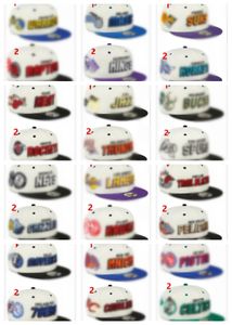 Tasarımcı takılmış şapkalar snapbacks tüm takım logo sport snapback basetball futbol kapağı nakış örgü pamuklu beyaz beanies hip hop sokak açık spor kapak boyutu şapka