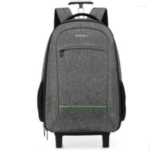 Torby Duffel Travel RucksAcka Bag Wheeled plecak dla mężczyzn wózek bagażowy z kołami z koła biznesowe przeniesienie walizki