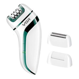 Epilator 3in1 Uppladdningsbar kvinnor Epilator för ansiktskropp Electric Shaver Kvinnlig hårborttagning Bikini Trimmer Lag Lady Shaver Callus Remover 230411