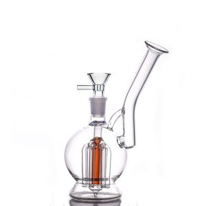 Оптовая продажа 14 мм женские стеклянные бонги Arm Tree Inline Perc Glass Bubbler Прочный твердый кальян Ashcatcher Водопроводная труба Нефтяные вышки с мужской стеклянной трубкой масляной горелки