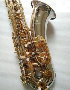 Japan Yanagis T-992 Ny tenorsaxofon Musikinstrument BB Tone Nickel Silver Plated Tube Gold Key Sax med Case Mouthpiece
