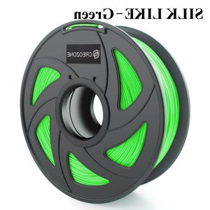 Freeshipping 3D -skrivarfilament Silk som PLA -plast för 3D -penna 175 1 kg Silkliknande serie PLA 15% Reflektionsmaterial Green Godeg