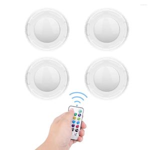 Luci notturne LED Telecomando Luce Parete autoadesiva Cambia colore Luce notturna Lampada di emergenza Accessori per corridoio