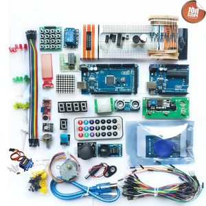 Starter Kit freeshipping per cavo dupont mega 2560 / lcd1602 / hc-sr04 / HC-SR501 in scatola di cartone Ogoac