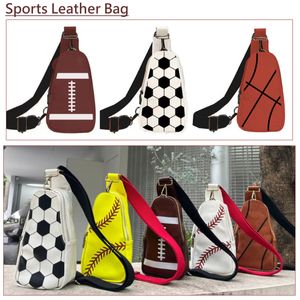 Borse da esterno bling softball borsa da spiaggia da calcio sportiva in pelle Softball Borse da baseball da baseball Ragazza Pallavolo Totes Storage DHL libero