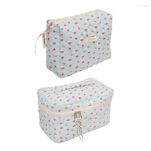 Cosmetic Bags 2023 Girls Bag Large Capacity Makeup Travel Toiletry Case Women Quilting Diaper Zipper