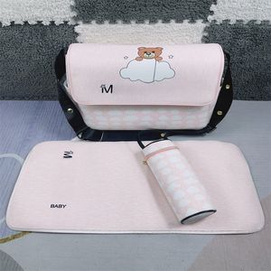 Nya anpassade mödrar och spädbarnspåsar för unga mödrar Multifunktionella stora kapacitetsförändringsväska Enkel resor Travel Axel Crossbody Bag Mommy Bag G006