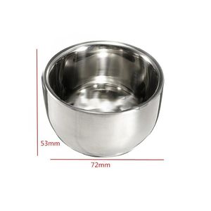 Wholesale New Stainless Steel Metal Shaving Shave Brush Mug Bowl Cup 7.2cm Cup Mat Mug Press BJ