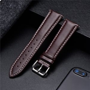 Assistir bandas de negócios Business Watch Watch Band Genuine Leather Strap Calfskin Men Women Watch Band Watch Acessórios Bracelet 16mm 18mm 20mm 22mm 24mm 230411