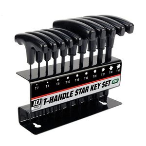 Chave elétrica wozobuy métrica de 10pc ou polegada Handle Hex Hex Key Allen Tool Set Star com estágio conveniente 230412