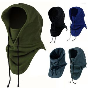 Motorcykelhjälmar Balaclava Neck Warmer Hood Winter Sports Ski Men Women Tactical Mask Sun Warm Headbon Full Face Fleece