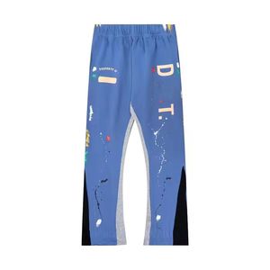 Dept Jeans Designer Herren Galeriedept Jogginghose Speckled Letter -Druck Baumwolle Lose vielseitig lässige, gerade Gallary Dept Hosen O 7636