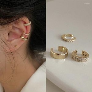 Backs Earrings ZOVOLI Delicate Zircon Cute Clip Female Buckle Ear Cuff No Piercings Fake Cartilage For Women 2023 Fashion Jewelry