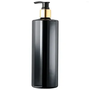 Liquid Soap Dispenser Press Box Empty Pump Bottles Salon Skincare Household Products 21 X 6 Cm 3 Pcs 500ML Black Non-toxic PET Safety