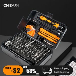 Screwdrivers ONENUM Professional Screwdriver Set 170/138/135/112 In 1 Precision PH2 Screw Driver Bits Multifunctional Repair Hand Tools Kit 230412