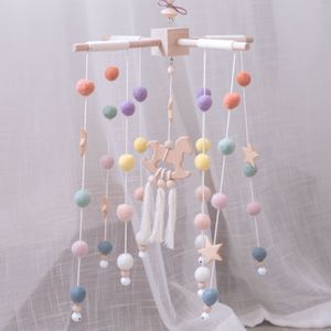 Catcles Mobiles Baby Bell Toys Mobile Wooden Wooden Beads Trojan Wind Chimes Kids Room Bed Decor Decor Pografia Props Presente 230411