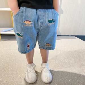 Shorts IENENS Kinder Jungen Strand Jeans Kinderkleidung Hosen Denim Kleidung Bermuda Infant Kleinkind Baby Jungen Freizeithose l230412