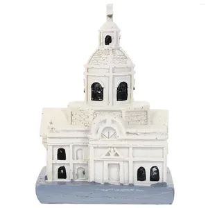 Garden Decorations Home Decor Resin Cathedral Ornament Sand Table Church Desktop Adornment Unique Craft Decoration Creative Prop