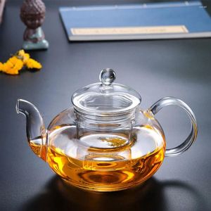 Dinnerware Sets 2 Pcs Filter Teapot Heated Mug Coffee Glass Infuser Pots Loose Small Kettle Infusers Mugs Woman Insulated