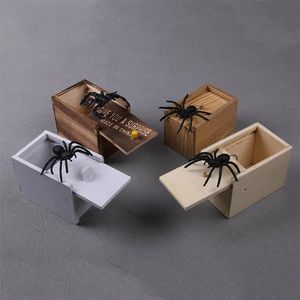 Bomboniera Scioccante Spaventoso Scherzo Stuff Scare Box Decorazione di Halloween Innocuo Sorpresa in legno Giocattoli Regalo per il primo di aprile 1Pc287J