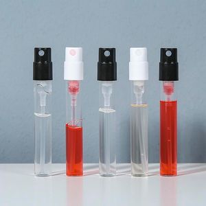 Moda Bayonet Glass Garrafas de perfume de vidro Garrafas de viagem Amostra recarregável Amostras de frascos invisíveis para pulverizador de bomba de mola Fragrância Atomizador Teste portátil