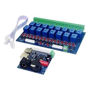 FreeShipping 16 Channel DMX Controller Relay Switch Kit Dimmer Kit 16 Way Relay Relay Switch DJ Equiper Eleth