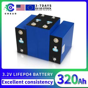 Snabb leverans 3.2V LifePo4 320AH Batteri 4st EU US Local Warehouse 320AH LIFEPO4 Batterier för DIY RV Boat Solar Wind System