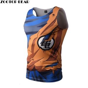 Herrtankstoppar Bodybuilding 3D Printed Tank Tops Men Vest Compression Shirts Male Singlet Anime Tops Tees Fitness Bodybuilding Zootop Bear 230411