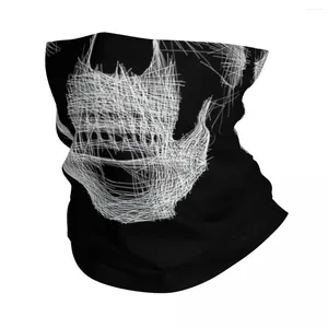 Scarves Skull Stylized Sketch Style Bandana Neck Cover Printed Wrap Scarf Warm FaceMask Cycling For Men Women Adult Face