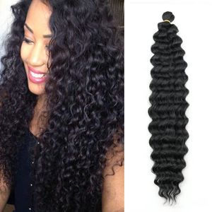 Deep Wave Crochet Hair Deep Twist Crochet Braids Synthetic Hair Extension