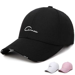 Berretti da baseball con ricamo a lettera unisex Berretti da baseball per uomo Donna Cotone Sport Hip Hop Snapbk Cap Summer Outdoor Golf Tennis Sun Dad Hats P230412