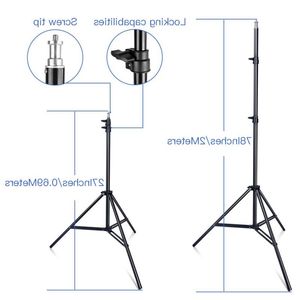 Freeshipping 2 set 600pcs Stüdyo Kamera Fotoğraf Işığı 3200K/5500K CRI 93 LED Video Işık Kiti 2m Tripod ve NP-F550 Piller OCJGR