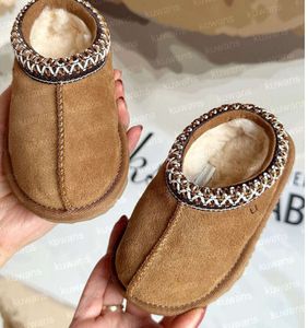 Tazz Tasman Slippers Kids Baby Shoes Toddler Chestnut Fur Slides Sheepskin Shearling Classic Ultra Mini Boot Winter Mules Slip-on Wool Little Big 5588ess