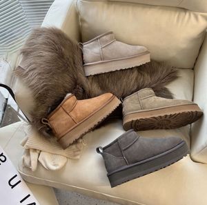 24 Women Super Mini Snow Boot Winter Products Soft And Comfortable Ankles Sheepskin Warm Plush Designer Short Boots Fashion Flat Bottom UGGsity