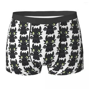 Cuecas boxer shorts noite fúria desdentado calcinha masculino ventilar roupa interior para homme homem namorado presente