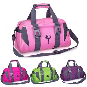 Yoga Bags Yoga Fitness Bag Waterproof Nylon Training Shoulder Crossbody Sport Bag For Women Fitness Travel Duffel Clothes Gym Bags 230411