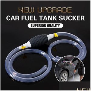 Andere Fahrzeugwerkzeuge Auto Kraftstofftank Sauger Tanks Manuelle Rohrpumpen Teile Siphon Öl Gas Sparer Motorrad Benzin Benzin Diesel Flüssigkeit Dhsuu