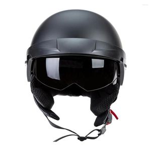 Motorcycle Helmets Half Retractable Visor For Bike Cruiser Scooter ATV