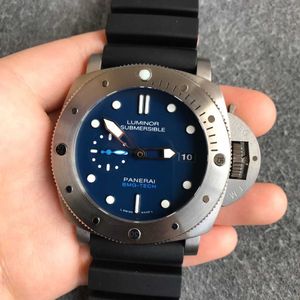 Luxo masculino automático mecânico designer relógio mais alto grau suíço pam962 submersível bmg tecnologia movimento esporte relógios de pulso