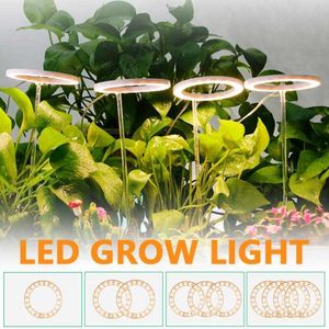 Grow Lights Luci LED Anello Grow Light DC5V USB Spettro completo Phytolamp Lampade crescenti Illuminazione Piante domestiche Piantine Crescita Fiore Indoor P230413