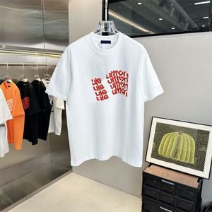 Plus Tees & Polos Street Fashion Printed Letters High Street T-shirt Short Sleeves 100% Cotton Versatile and Good-looking y6632