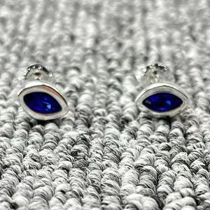 Studörhängen 2023 UNODE50 UTGÅNG Fashion Electricating 925 Silver 14K Blue Elegant Jewelry Gifts
