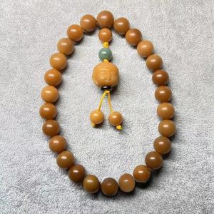 Strang handgeschnitzte Bodhi-Wurzel-buddhistische Perlen-Armband, Buddha-Charm-Armbänder für Baby-Mehrzweck-Gebetsauto-Dekoration