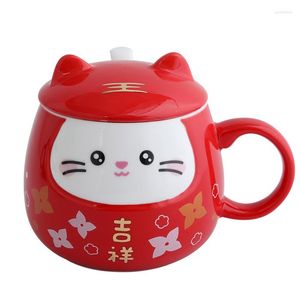 Кружки творческий мультфильм Caimao Ceramic Mug Coffee Cup Cufe для чая для чая Оригинальный завтрак пара подарочная посуда батон