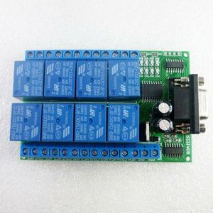 Freeshipping DC 12V 8 Channel RS232 Relay Board PC USB UART DB9 Remote Control Switch for PLC Smart Home Garage door Car alarm Farm Mot Mpbh