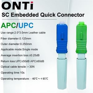 Fiber Optic Equipment ONTi S SM Single Mode al Connector FTTH Tool Cold UPC Fast 230412