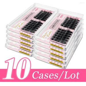 False Eyelashes Abonnie DIY Eyelash Clusters Extension Segmented Lashes 60 Fans Volume Natural Cluster Bundle