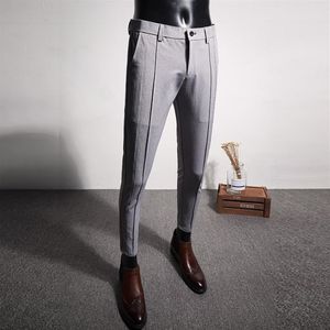 Casual Formal Wear Herrbyxor Högkvalitativ kostym Pants Men Brand Slim Fit Boutique Business Mens Dress Pant Simple 2011092464