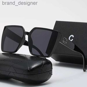 Herren- und Damen-Designer-Sonnenbrille, Luxus-Channel-Brille, modische Brille, Diamant-Quadrat-Sonnenschutz, Kristallform, Sonne, komplettes Paket, Lunette